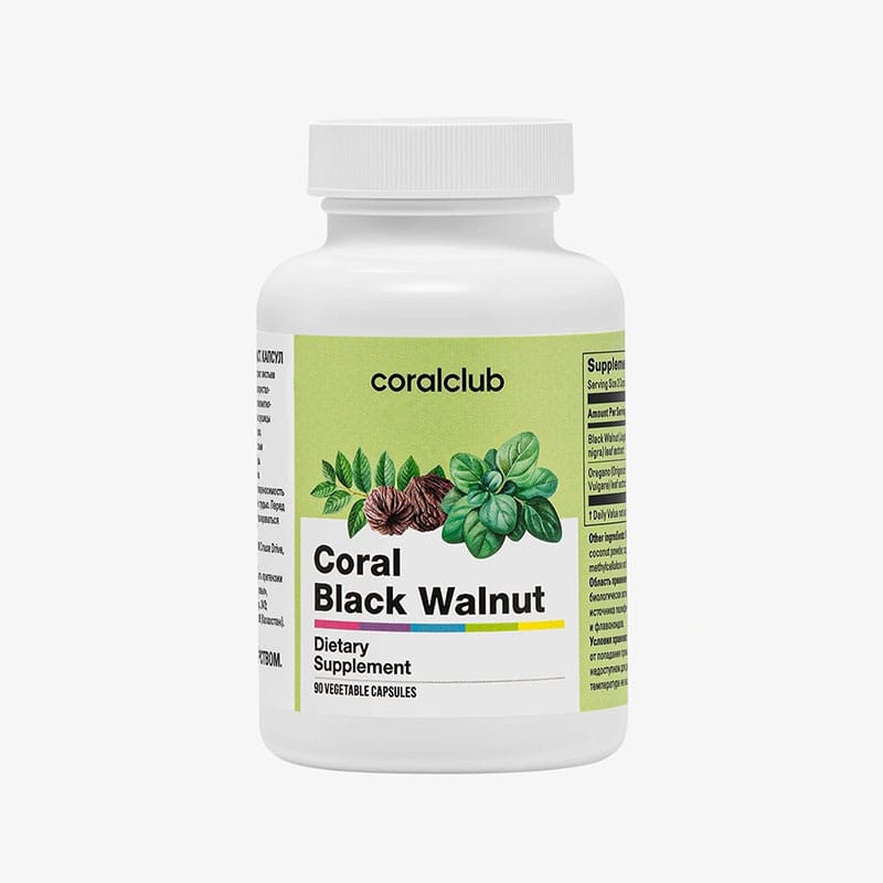 Корал Черный Орех: антипаразитарная добавка